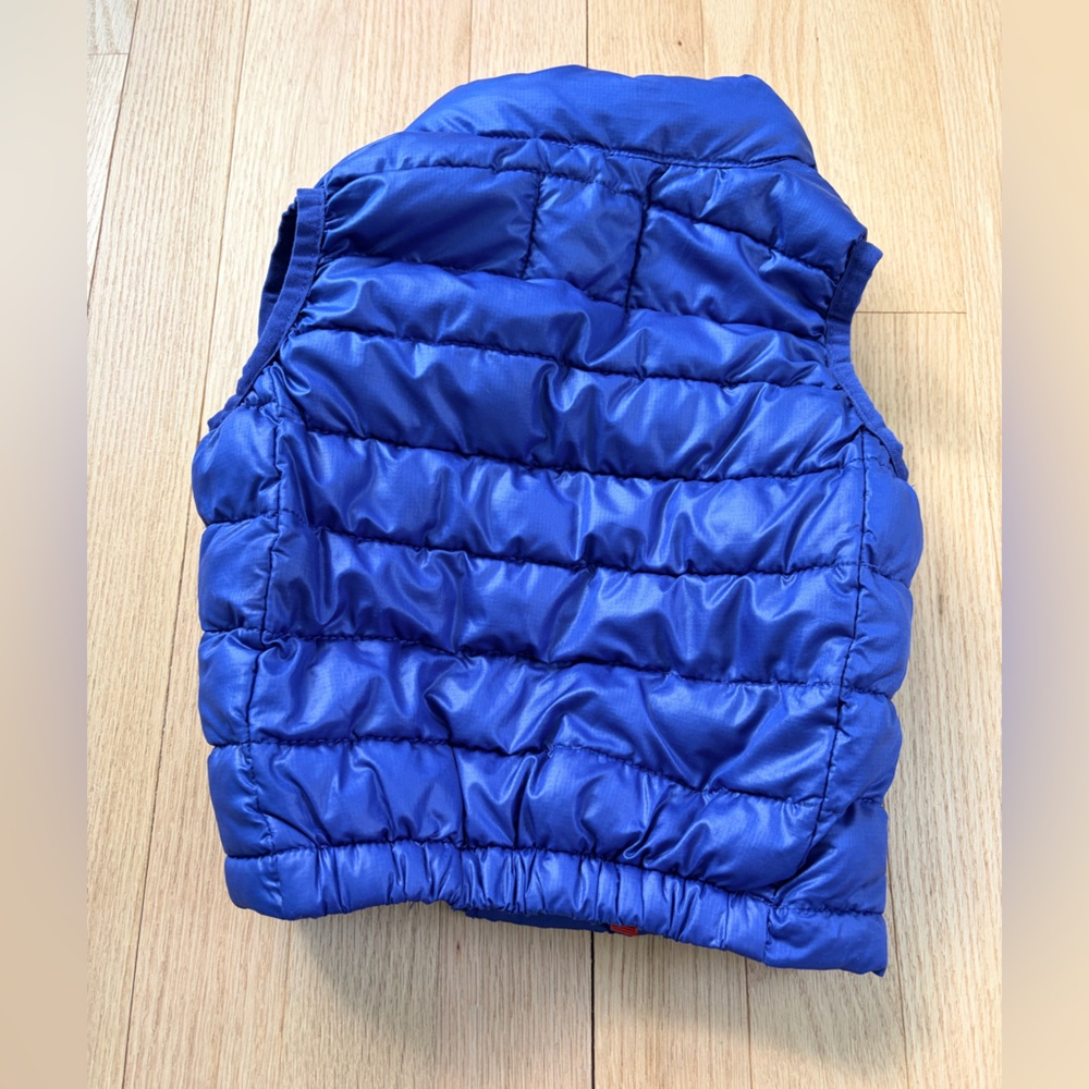 Primary Lightweight Puffer Vest Toddler Size 2 Blue Unisex - Picture 3 of 3